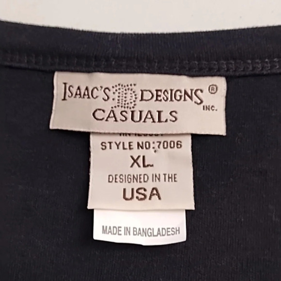 Isaac's Design Blk XL Bedazzled Shirt for a Fun Grandma Soft Quality Tee - Picture 7 of 11